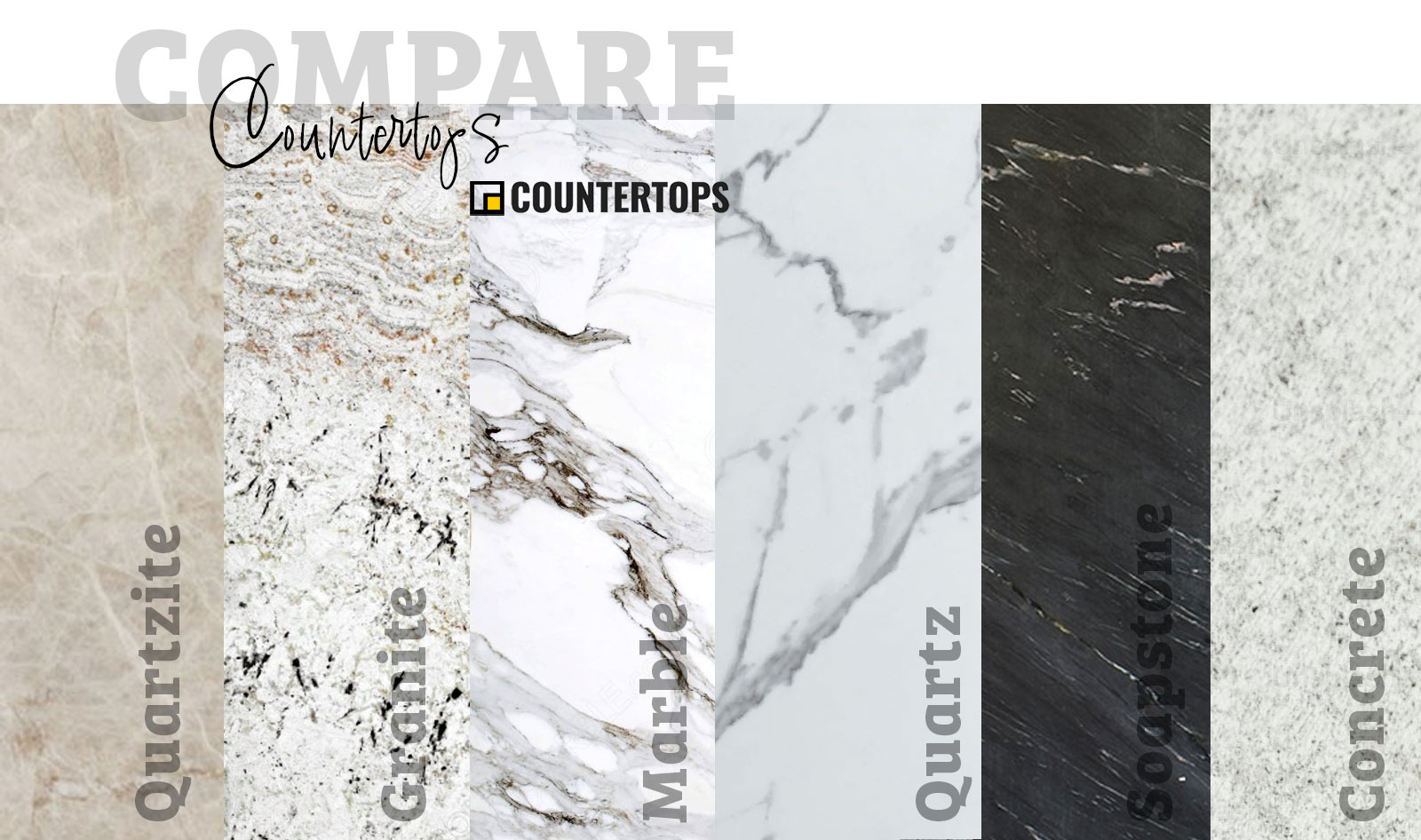 Countertops compare quartzite granite quartz marble